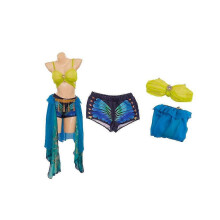 (S) Halloween Britney Spears Cosplay Attire Spandex Chiffon Gatherings Role Play Costume