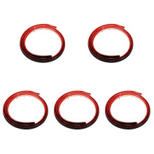 5 Moulure Murale Coin Flexible Autocollante Noir Pour Intérieur
