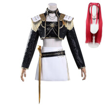 (3XL Adults, Mira With Wig) KPop Demon Hunters Cosplay Costume Set Rumi Mira Zoey Halloween Party Fancy Dress for Womens Black _c A