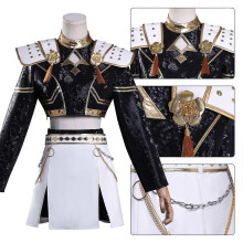 (L Adults, Zoey Without Wig) KPop Demon Hunters Cosplay Costume Set Rumi Mira Zoey Halloween Party Fancy Dress for Womens Black _c A