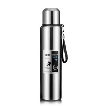 Outdoor Mug Men Portable Mug 316 Stainless Steel Tea Separation Mug Business Large Capacity Mug Double-layer Cup Silver