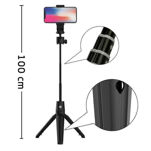 Selfieshow K20 Wireless Bluetooth Selfie Stick Phone Holder Shutter Remote Extendable Tripod 1
