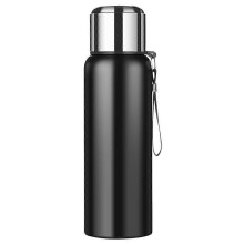 (Black) 800ml 304 Stainless Steel Tea Infuser Cup Vacuum Insulated Water Bottle for Travel Outdoor (BPA Free, No FDA)