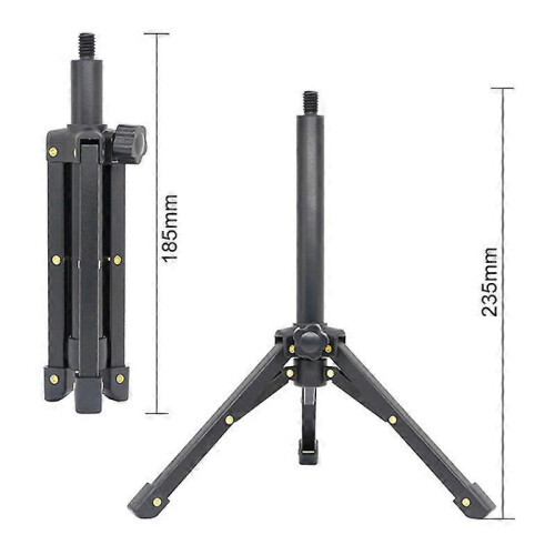Desktop Metal Tripod Foldable Live Tripod with Cell Phone Adapter Microphone Clip Monocular Binoculars Table Mount Tripod 2