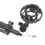 Desktop Metal Tripod Foldable Live Tripod with Cell Phone Adapter Microphone Clip Monocular Binoculars Table Mount Tripod 5