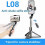 (Black) L08 Gimbal Tripod Selfie Stick Bluetooth Handheld Stabilizer Mobile Phone Holder Adjustable Black 2