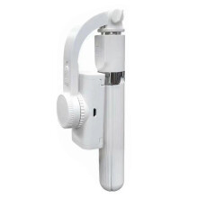 (White) L08 Gimbal Tripod Selfie Stick Bluetooth Handheld Stabilizer Mobile Phone Holder Adjustable Black
