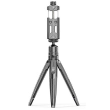 Phone Tripod Stand with Phone Clip for Smartphone Aluminium Smartphone Mini Tripod Pocket Cell Phone Stand Universal