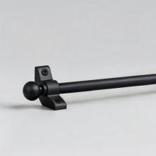 13x 72.5cm Black stair rods runners set ball ends