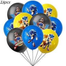 (18pcs balloon) Birthday Party Decorations Kids Disposable Tableware Set Baby Shower Boy Girls Party Decor Supplies Kid Birthday Gift