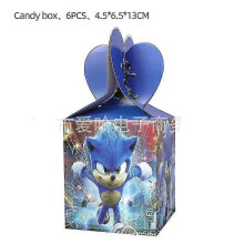 (6pcs candy box) Birthday Party Decorations Kids Disposable Tableware Set Baby Shower Boy Girls Party Decor Supplies Kid Birthday Gift