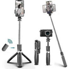 Versatile Selfie Stick Tripod with Bluetooth Remote for Mobile Phones and Cameras, Perfect for UK Outings