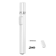 Auto Open/Close Phone Tripod Stand 360 Rotatable Selfie Stick with Zoom Bluetooth Remote Extendable Tripod for Phone