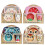 (Black cow) Five-piece Bamboo Fiber Children's Tableware Animals Pattern Kid Sets 1