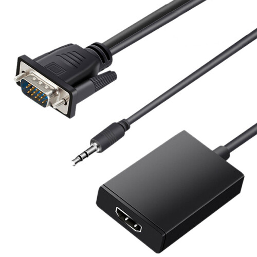 Μετατροπέας VGA σε HDMI για οθόνες υψηλής ανάλυσης, καθολική συμβατότητα με μετάδοση 1