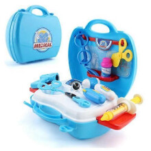 (H) Pretend Play Children Simulation Kitchen Cooking Tableware Dressing Cash Register Suitcase Doctor Kids Plastic Toy Set Yh1057