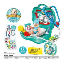 (G) Pretend Play Children Simulation Kitchen Cooking Tableware Dressing Cash Register Suitcase Doctor Kids Plastic Toy Set Yh1057