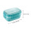 Bento Box Kids Lunch Box for School Plastic Food Container with Tableware 2Pcs 2