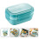 Bento Box Kids Lunch Box for School Plastic Food Container with Tableware 2Pcs 5