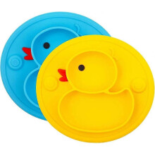 Silicone Baby Placemat. Non-slip Toddler Feeding Plate Kids with Strong Suction