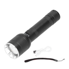 Tóirse In-athluchtaithe Ard-Lumen Solas LED Muirearaithe USB le Feidhm Súmáil Tóirse Geal Tactach le haghaidh Eachtraíochta Allamuigh Soilsiú