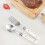 8 Pcs Kids Tableware Stainless Steel Fork And Spoon for Children Dining Rooms Grasp Training Durable 5
