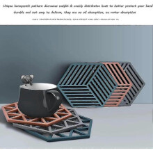 Silicone Trivet Mats And Hot Pads 8 Pcs 5.63 4.92 In Hexagon Heat Multifunction Kitchen Tool for Bowl Mats, Dish Mats Placemats