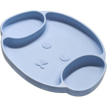 Silicone Divided Baby Toddler Plates, Suction Plates for Babies, Silicone Placemats for Kids, Bpa Free, Fits Most Highchair Trays, Microwave Dishwashe