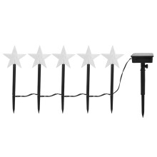 Luci natalizie a forma di stella per vialetti, luci solari impermeabili per esterni con interruttore automatico, decorazioni natalizie a LED