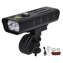 USB oplaadbare fietslamp, superheldere fietsverlichting, IPX5 waterdicht, verstelbare werkstanden, voor- en achterlichtset met powerbankfunctie
