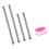 4Pcs Flexible Braided Water Supply Lines 3/8Inch Extension 1