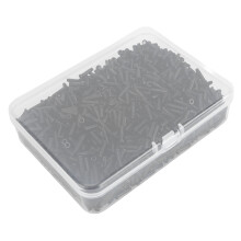 Schwarzer Nylon-Schnurenschutz 2.6x9.3mm 50g