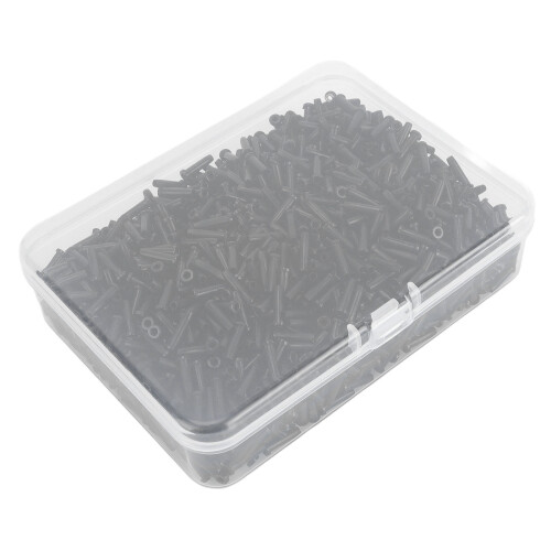 Schwarzer Nylon-Schnurenschutz 2.6x9.3mm 50g