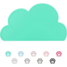 Lucky Pet Food Tray Dog Mat, Cushion & Mattress - Top Grade Cloud Silicone Feeding Mat Pad Anti-slip Waterproof Dog Cat Bowl Placemat