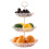 Elegant 3-Tier Πλαστική Βάση Επιδορπίων, Τέλεια Βάση για Cupcakes για Διακόσμηση Γαμήλιου 3