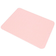 Silicone Dish Drying Mat Non-slip Placemat Tableware Silicone Drain Pad Insulation Pot Mat Tablewar