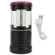 Lanterne de camping rechargeable, idéale en cas d'urgence ouragan, avec éclairage LED COB, coque en ABS de qualité militaire résistante à l'eau