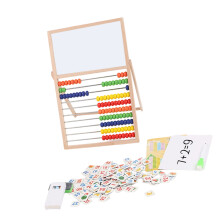 Kinder Abakus aus Holz, doppelseitig, magnetisch, Whiteboard,-B