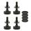 4-teiliges T-Nut-Nivellierfuß-Set für-Vierteiliges Set Schwarz 1