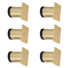 Verstellbare Bettbeine, 6 cm hoch, Silber-Bronze-Finish zur-Gold