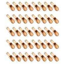 Wooden spoons, 40-piece set, approximately 2.47.8cm, suitable for babies