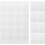 40 Sheets White Base Double-Sided Adhesive Candle Wick Stickers 0.8" Round Dot 1