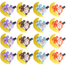 48 tragbare Radiergummis mit Cartoon-Motiven, einzigartige Radiergummis in Affen- und Bananenform, aus TPR-Material