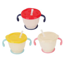 3PCS Baby Straw Cup 150ml Spill Proof Toddler Baby Training Cup with Elastic Straw