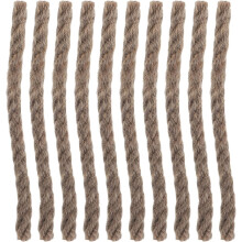 50Pcs Beewax Fire Starter Rope Natural Hemp Fire Starting Wick para Camping Caminhada Mochila