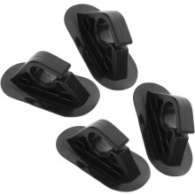 4 clips de sujeción para remos, abrazaderas para ejes de palas de kayak y botes inflables, soportes de plástico para remos de bote