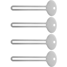 4-teiliges Set robuster Farbtubenausdrücker aus Metall mit ovalem Loch, multifunktionales Künstlerbedarf-Werkzeug