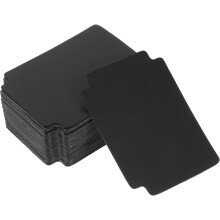 Divisores de cartão comercial de plástico de 50pcs para o organizador de cartão de jogo e esportes Insertos de classificação modulares pretos