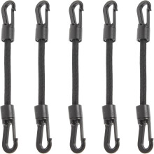 5 Stück elastische Hakenbänder für Outdoor-Camping, multifunktionale Spanngurte mit Kordelhaken