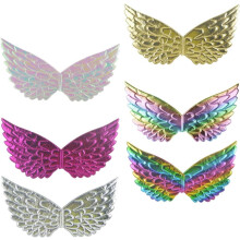 6pcs Fairy Wings Costume Accessories Metallic Angel Wings for Party Cosplay Props in Magenta Silver White Gold for Dress